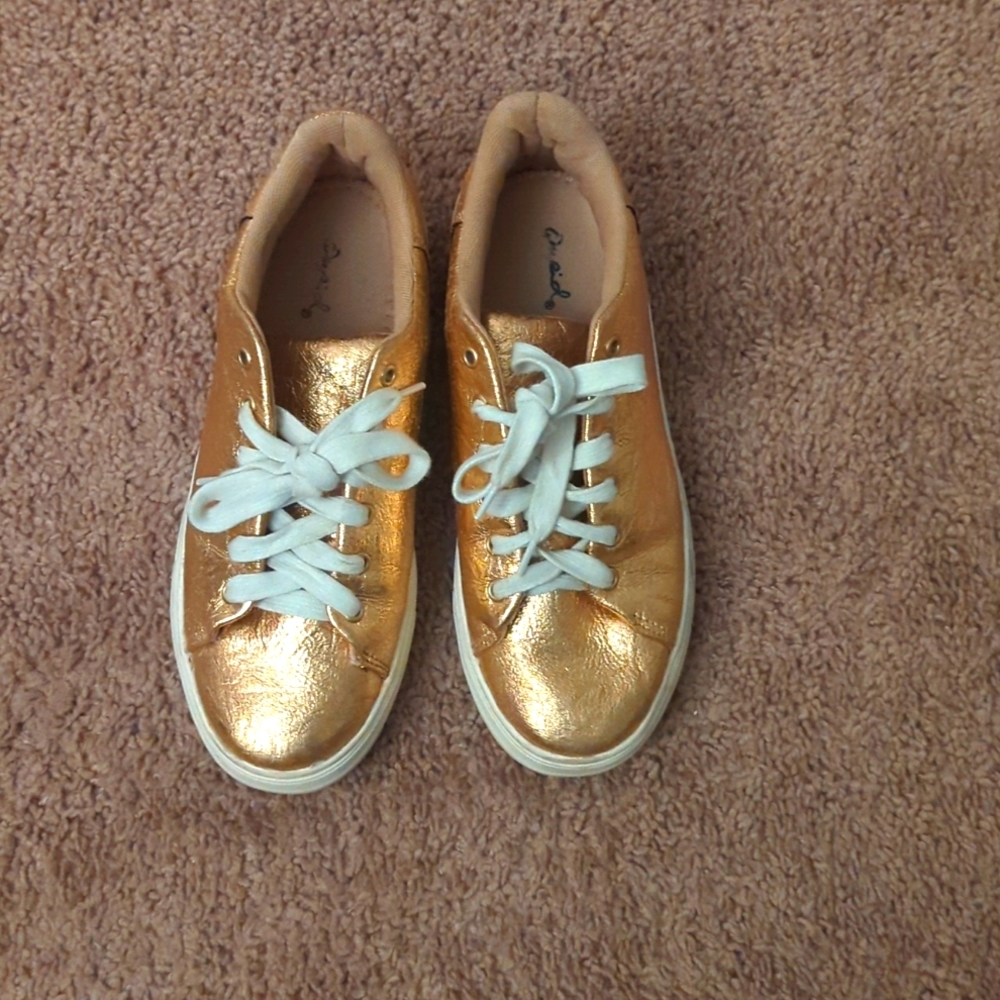 Rose gold sneakers